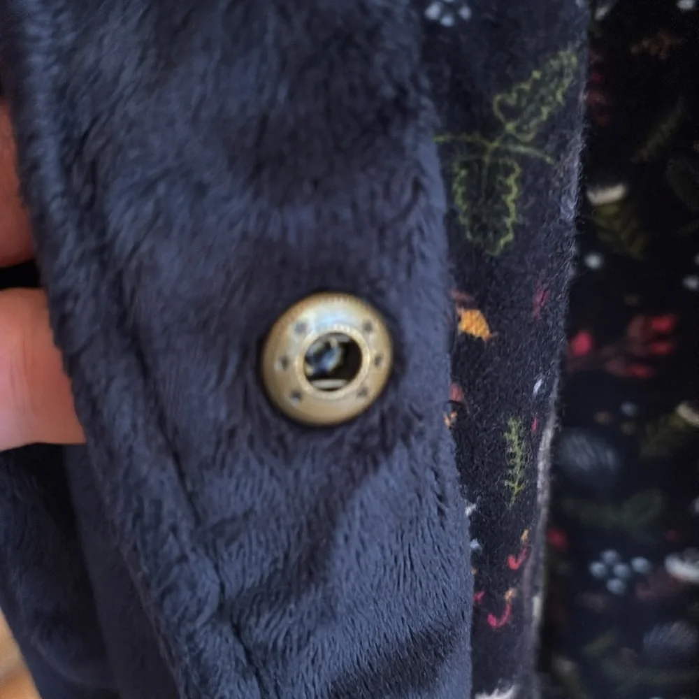 Girls‎ MerriMane Classic Party Coat Plush Navy Blue